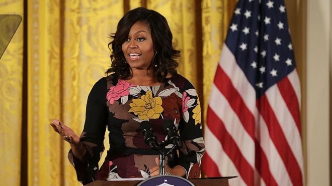 Michelle Obama says she wakes up to some heaviness