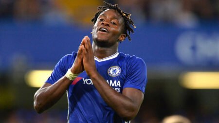 Chelsea's Michy Batshuayi scored twice against Grimsby Town