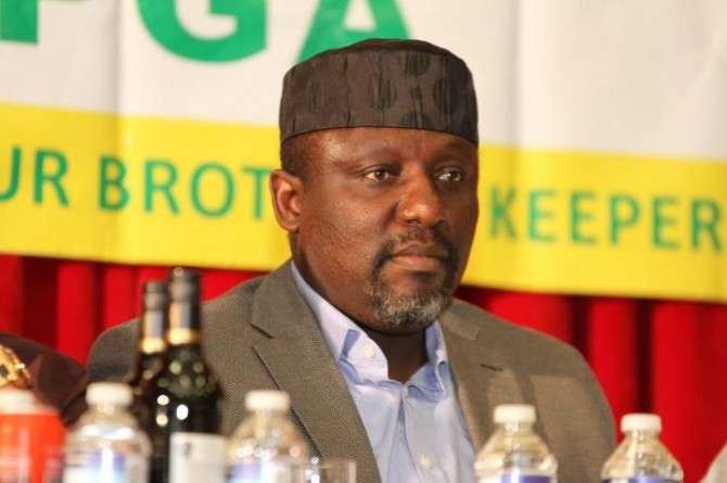 Rochas Okorocha has been sworn-in as a Senator