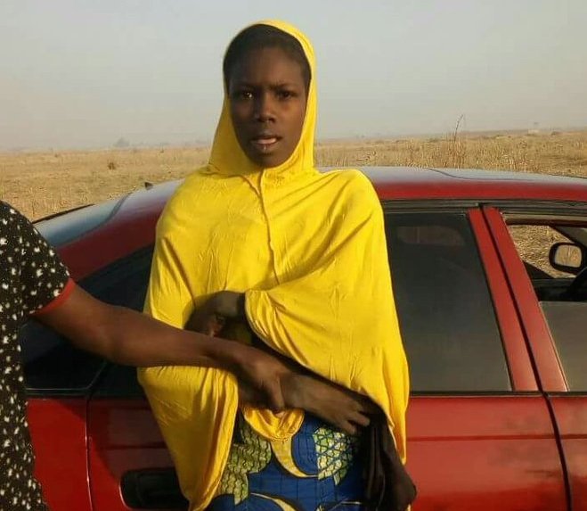 FILE PHOTO: Amina a female suicide bomber who said Boko Haram paid her a paltry N200 to carry out an attack