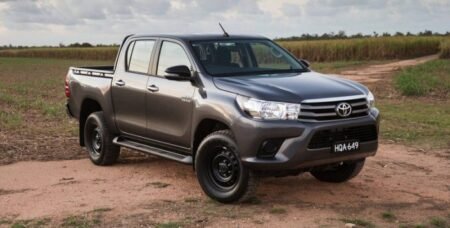 A Toyota Hilux, one of the vehicles seized by the Customs