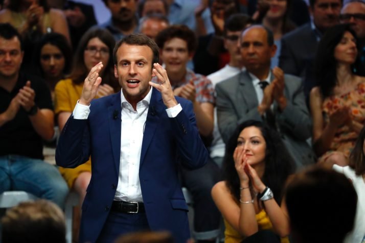 Emmanuel Macron: likely to win French poll