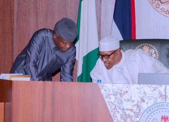 President Buhari and VP Osinbajo.