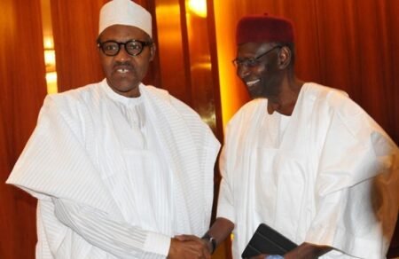 President Muhammadu Buhari and his Chief of Staff, Abba Kyari