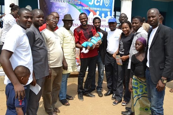 Christ Foundation Orphanage in Kuje Abuja during the visit of Junior Chambers Intl