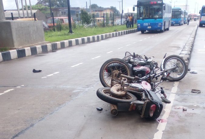 FILE PHOTO: An accident scene in Southwest, Nigeria