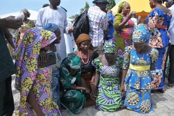 Rescued Chibok girls reunite with their parents in northern Nigeria