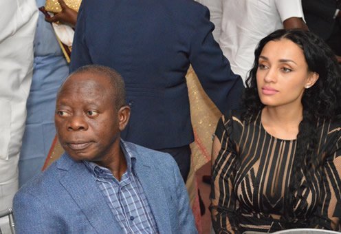 Adams Oshiomhole and his wife, Lara