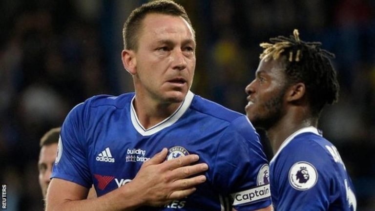 John Terry scored the opener against Watford - his first league start since September