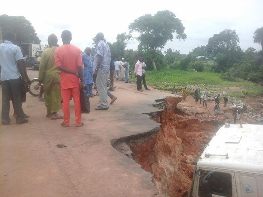 A failed portion of one of the federal roads in Mokwa area of Niger state