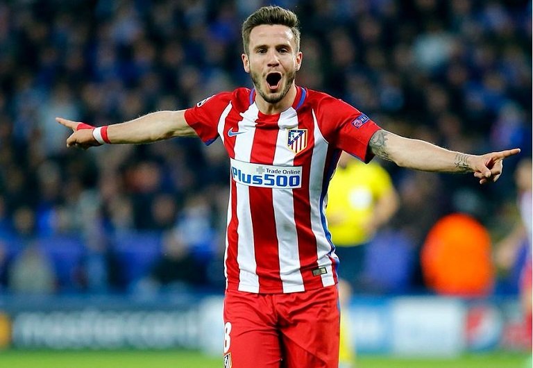 Saul Niguez signed a nine-year deal at Atletico Madrid