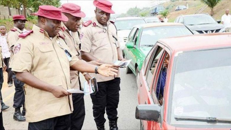 FRSC to begin operation show your licence in Lagos FRSC officials at work