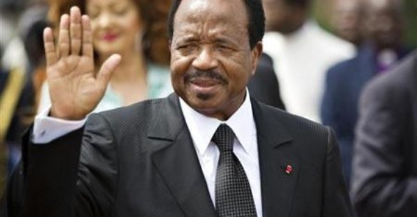 Cameroon president Paul Biya