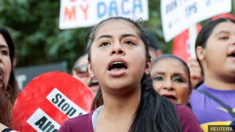#DefendDACA: The Obama-era Daca programme protects hundreds of thousands of so-called "Dreamers" from deportation and provides work and study permits