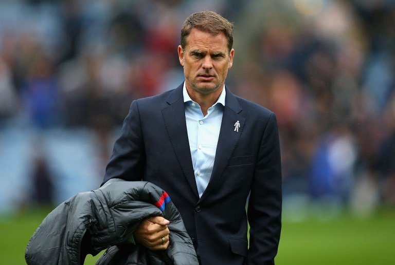 Frank de Boer was sacked at Crystal Palace after four games in charge in 2017