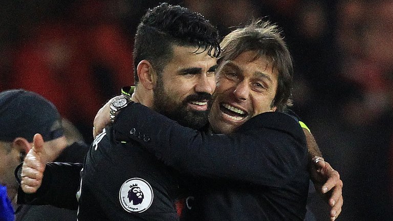 Diego Costa holds no animosity towards Chelsea manager Antonio Conte