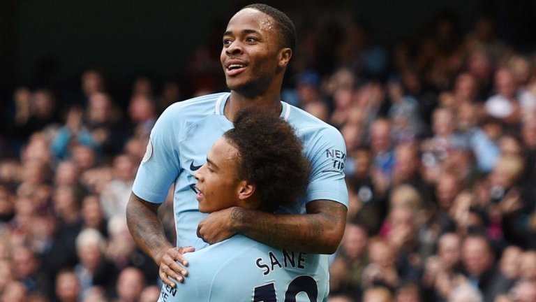 Leroy Sane scored the winning goal as Manchester City ended Liverpool's unbeaten start to the season