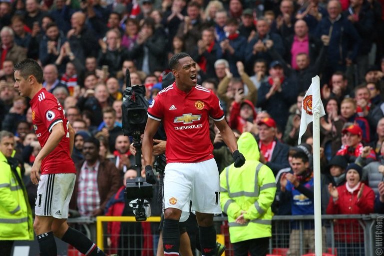 Anthony Martial scored twice as Manchester United beat Newcastle 4-1 at Old Trafford