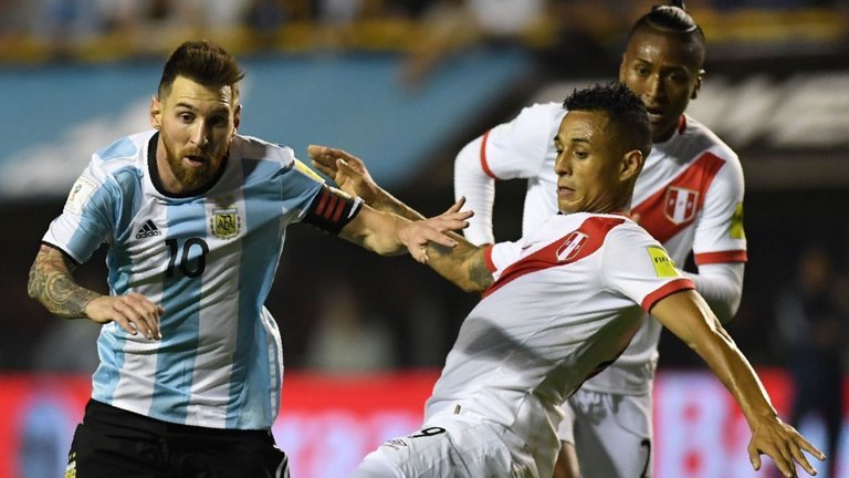 Argentina's Lionel Messi (left) was unable to inspire Argentina to victory