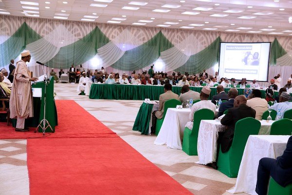 President Buhari addressed FEC retreat on education