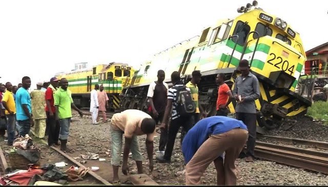 Scene of the train accident
