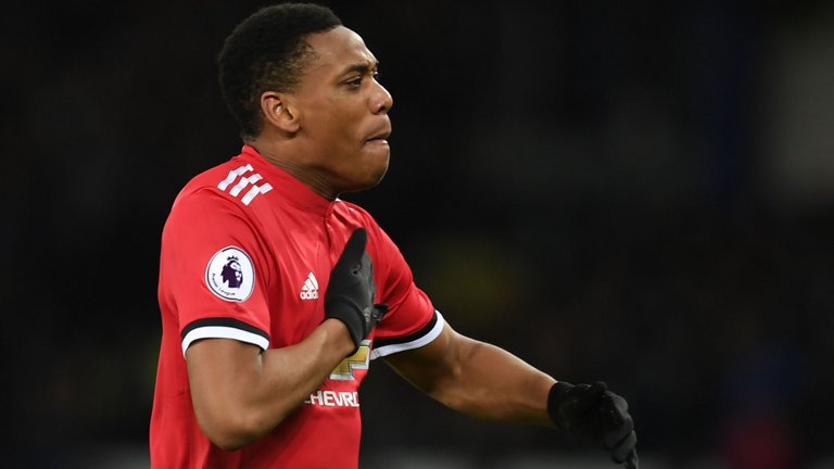 Anthony Martial scored a penalty as Manchester United beat Partizan Belgrade