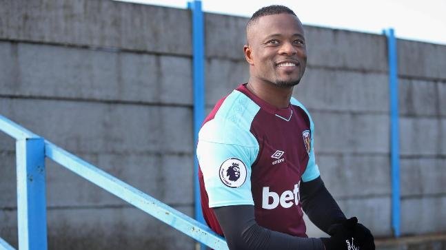 Patrice Evra completes a free transfer move to West Ham