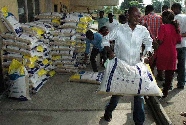 50kg of rice food palliatives