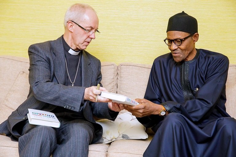 Archbishop Justin Welby and President Muhammdu Buhari