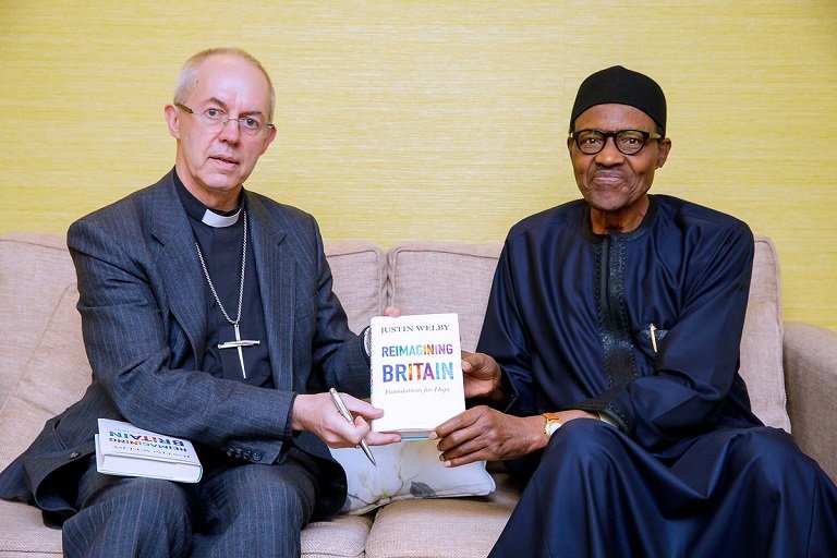 President Muhammadu Buhari receives Archbishop of Canterbury, Justin Welby