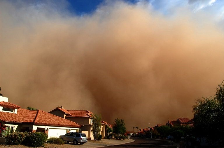 NiMet strongly advised the use of face masks as a protective measure against dust haze