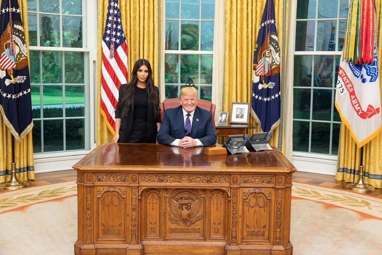 Kim Kardashian West met with President Donald Trump at the White House