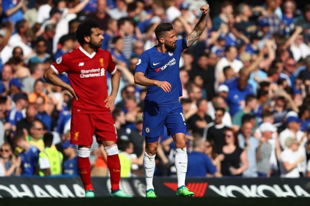 Mohamed Salah was booked for stimulation in Liverpool's 1-0 loss to Chelsea at Stamford Bridge thanks to Olivier Giroud's header dstv gotv