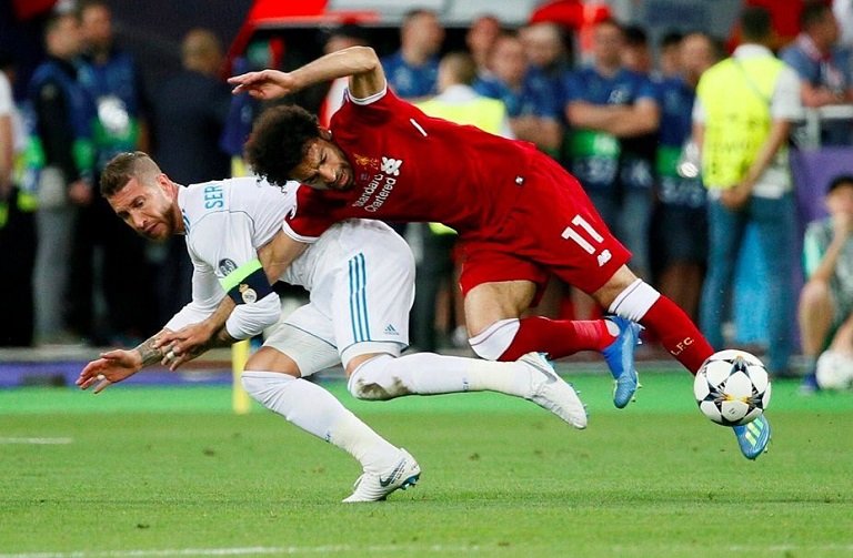 Real Madrid defender Sergio Ramos has been accused of deliberately injuring Liverpool forward Mohamed Salah