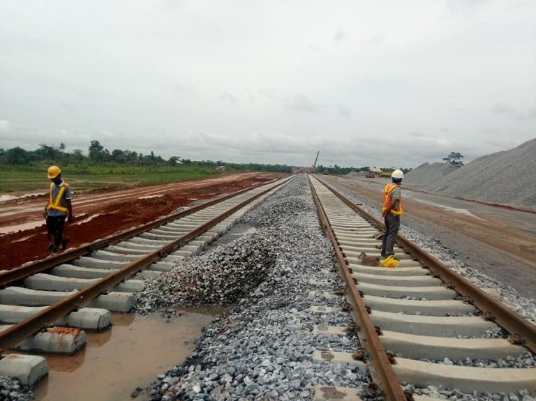 FILE: Minister of Transportation, Rotimi Amaechi is not impressed with the pace of work on Lagos-Ibadan railway