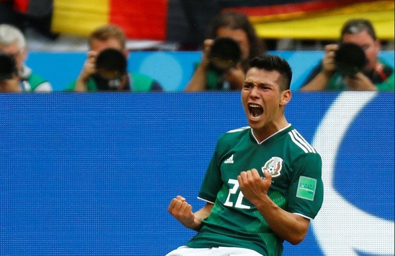 Hirving Lozano scored the only goal as impressive Mexico beat Germany 1-0