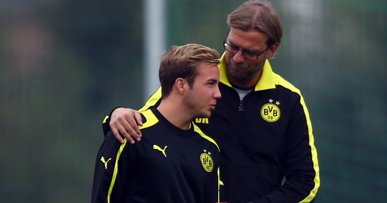 Mario Gotze worked with Jurgen Klopp at Borussia Dortmund