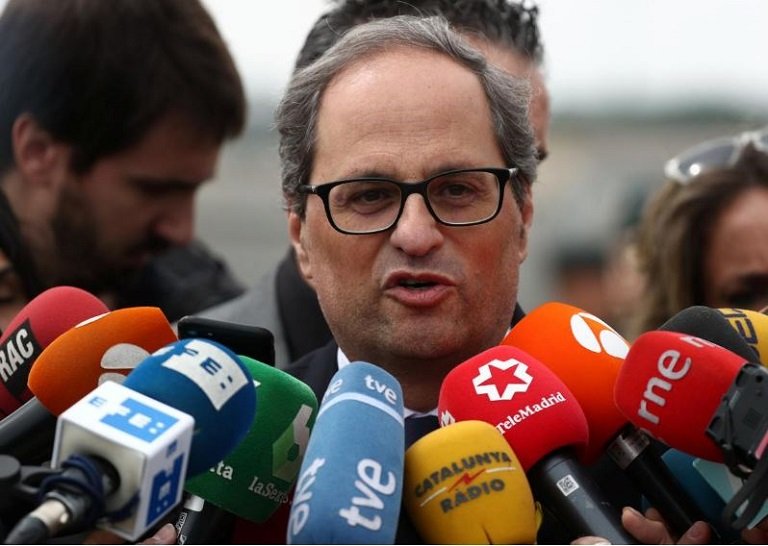 Newly elected Catalonia leader Quim Torra Photo: Reuters