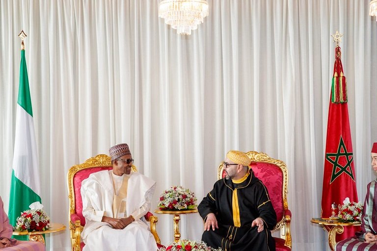 President Muhammadu Buhari and King of Morocco, His Majesty King Mohammed VI