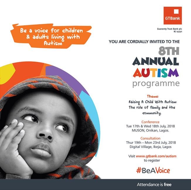 GTBank is rallying support for children living with autism