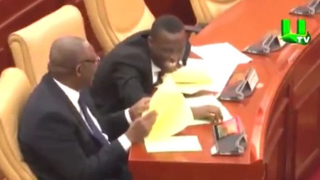 Ghana MPs could not help but laugh as Frimpong Osei named the villages in his constituency