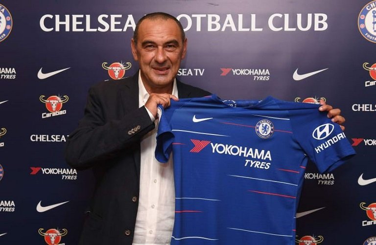Maurizio Sarri has succeeded Antonio Conte at Chelsea