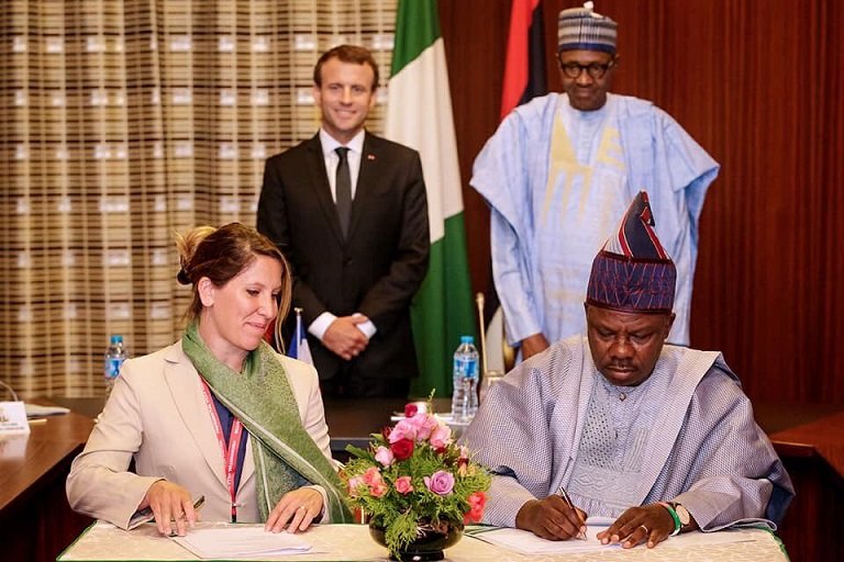 Nigeria and France have signed a $475m deal that includes provision of potable water and support for Lagos urbanization drive