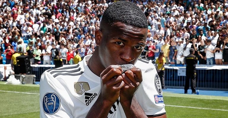 Vinicius Junior scored his first goal of the season