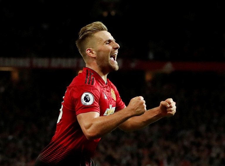 Luke Shaw scored the winning goal as Manchester United beat Leicester City 2-1 at Old Trafford
