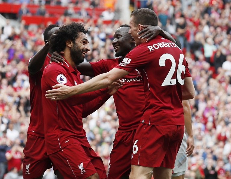 Mohamed Salah scored Liverpool's only goal as they beat Brighton 1-0