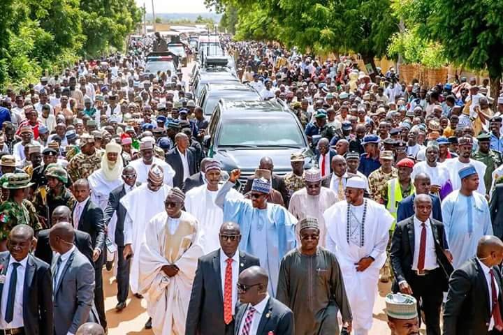 Presidency says President Muhammadu Buhari is ready for second term after walking 800 meters