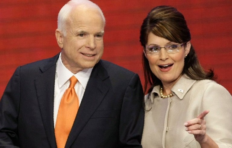 Running mate Sarah Palin has been banned from attending Senator John McCain's funeral