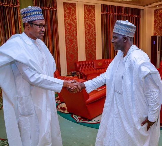 President Muhammadu Buhari and Yusuf Bichi, DSS DG