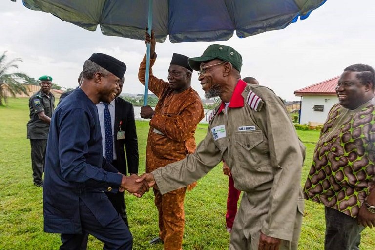 Vice President Yemi Osinbajo has inaugurated 20000 OYES cadets in Osun